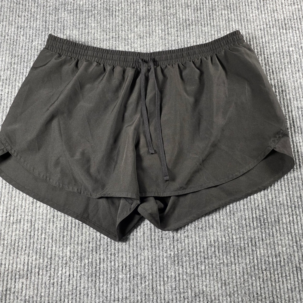 Old Navy Active Go-Dry Black Running Shorts‎ Womens Large Mid-Rise Athletic Gym